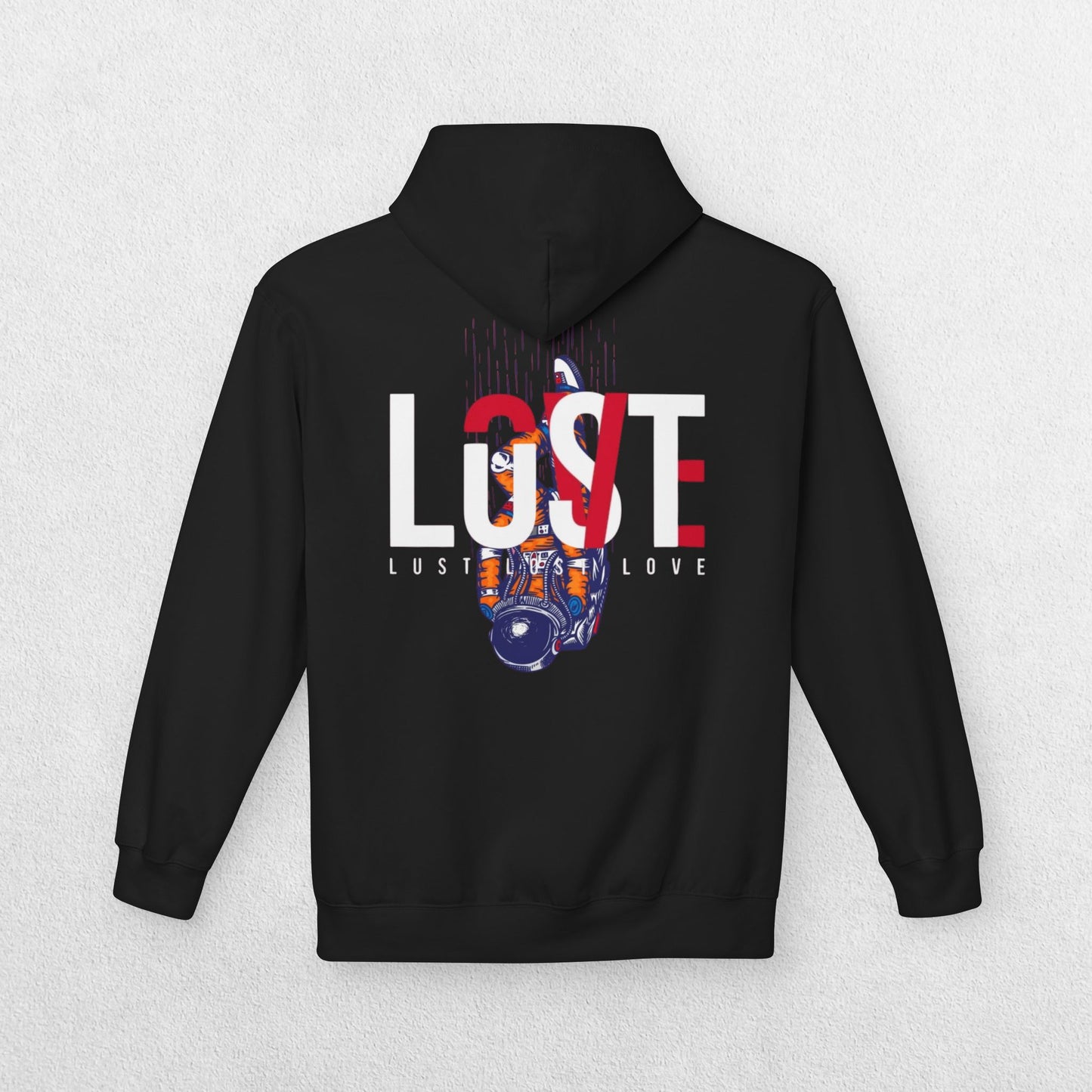 Fleece Hoodie Lost Love Lust Design