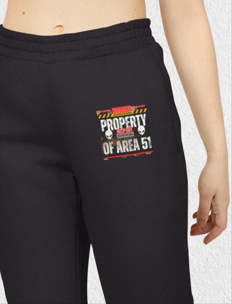 Joggers Area 51 Warning Sign