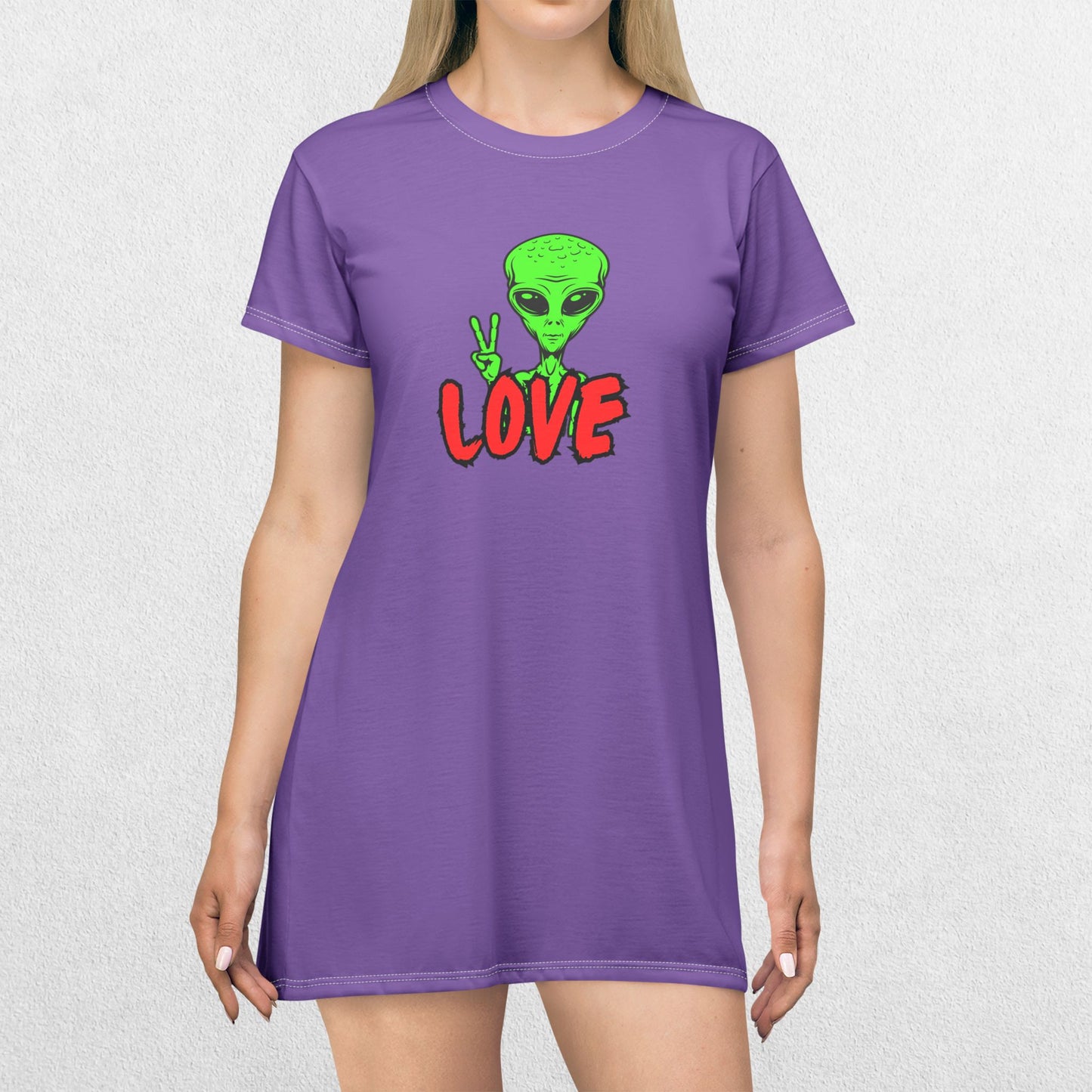Peace and Love T-Shirt Dress