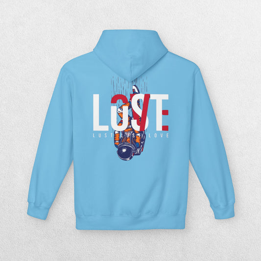 Fleece Hoodie Lost Love Lust Design