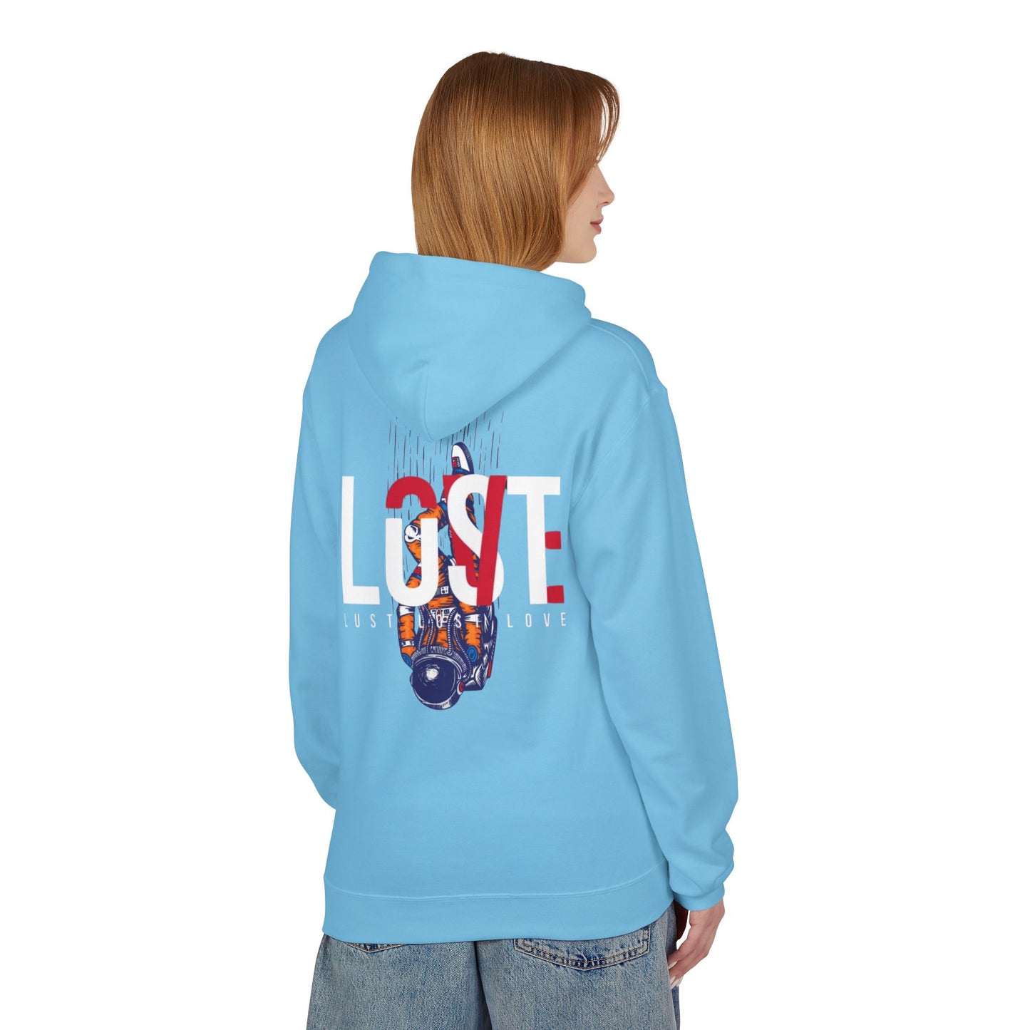 Fleece Hoodie Lost Love Lust Design