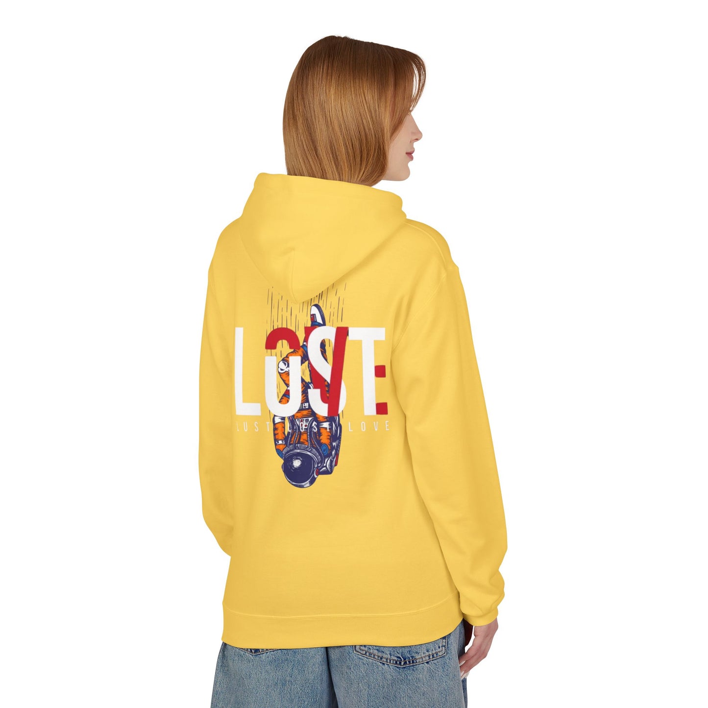 Fleece Hoodie Lost Love Lust Design
